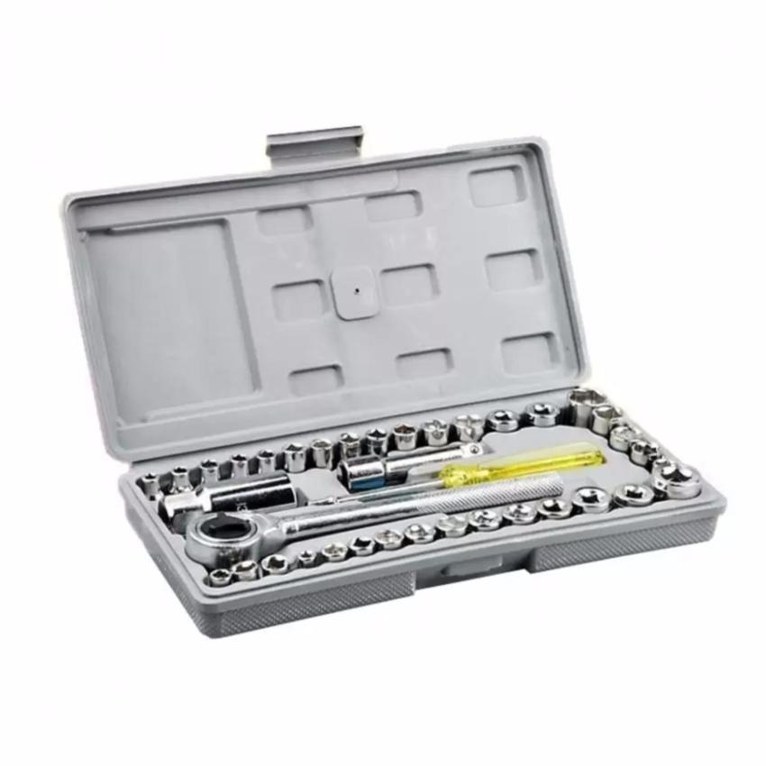 Bộ khẩu mở siết ốc và bugi 40 chi tiết QG69