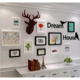 Bộ khung ảnh treo tường trang trí nhà cửa , quán cà phê , văn phòng Dream House, Reindeer