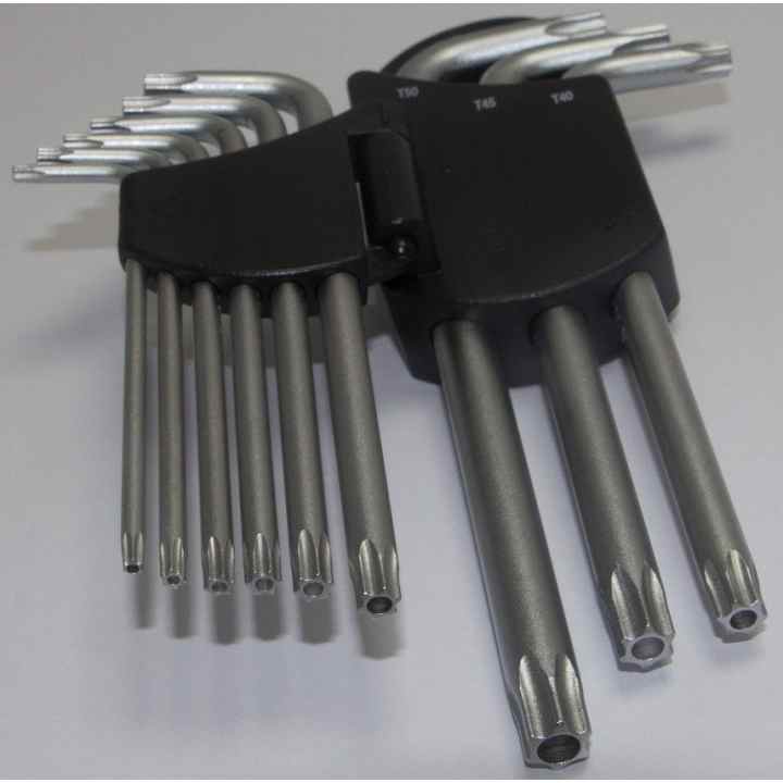 Bộ lục giác 9 cây đầu bông mai TOP (có lỗ, xi mờ)