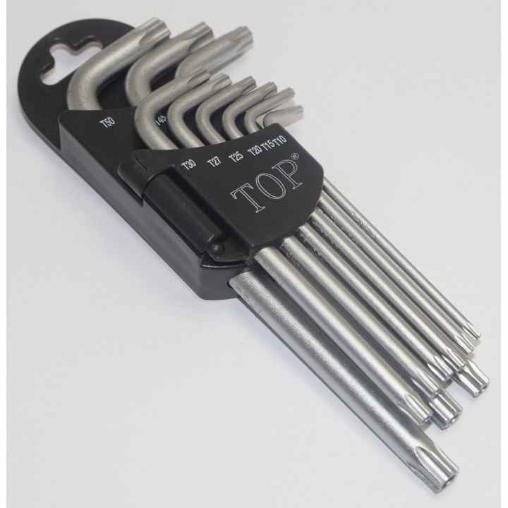 Bộ lục giác 9 cây đầu bông mai TOP (có lỗ, xi mờ)