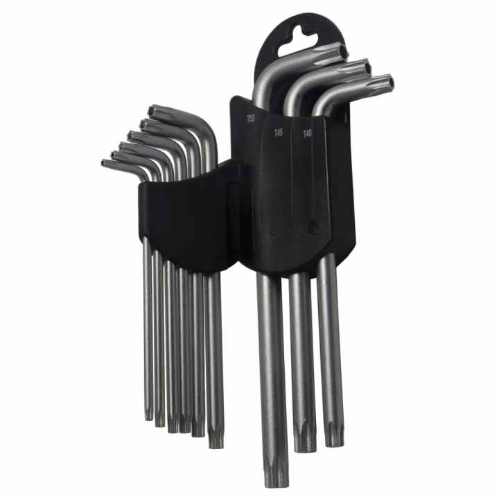 Bộ lục giác 9 cây đầu bông mai TOP (có lỗ, xi mờ)