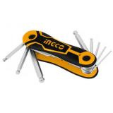 Bộ lục giác xếp 8 chi tiết Ingco HHK14082