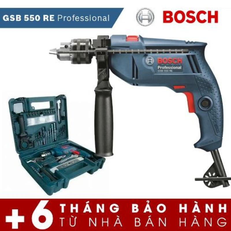 Bộ máy khoan động lực Bosch GSB 550 và bộ dụng cụ 100 chi tiết Bosch (Xanh) - Hãng phân phối chính thức