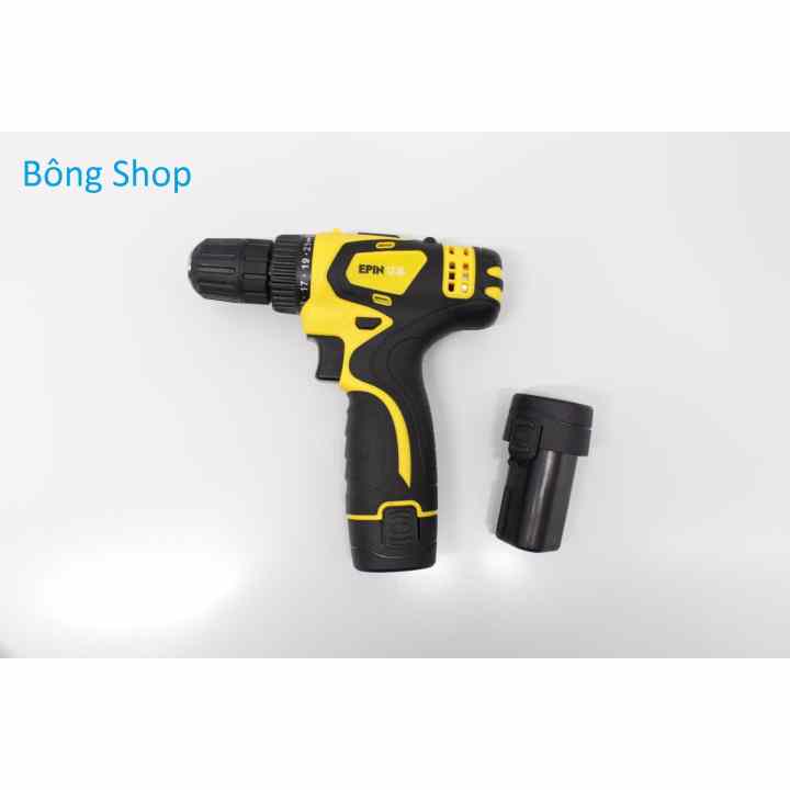Bộ máy khoan dùng pin Li-ion EPIN 1Z + hộp đựng ( Đen )