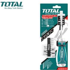 Bộ mũi vít 15 chi tiết Total TACSD30156