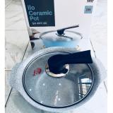 Bộ nồi 18cm ceramic Ilo vân đá Korea