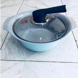 Bộ nồi 18cm ceramic Ilo vân đá Korea