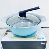 Bộ nồi 21cm ceramic Ilo vân đá Korea