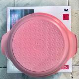 Bộ nồi 24cm ceramic Ilo vân đá màu hồng Korea