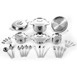 Bộ nồi Inox 3 đáy  Edelkochen (tặng bộ thìa dĩa Inox 22 món)