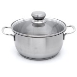 Bộ nồi xửng inox 3 đáy nắp kiếng 26 cm Fivestars ST26-3DG (Bạc)