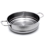 Bộ nồi xửng inox 3 đáy nắp kiếng 26 cm Fivestars ST26-3DG (Bạc)