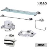 Bộ phụ kiện phòng tắm 6 món BAO - 6M3C (INOX 304)