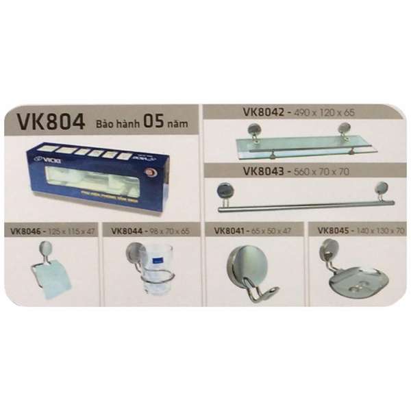 Bộ phụ kiện phòng tắm VICKI VK804