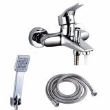 Bộ sen tắm đứng nóng lạnh và vòi lavabo nóng lạnh chất liệu inox LVB ALCC