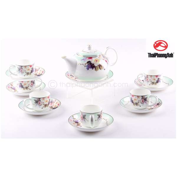  Bộ tách trà 14 món Sứ Xương Royal Houseware 1419014