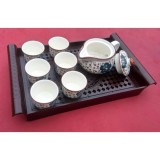 Bộ tách trà kiểu dáng Nhật Bản Cao cấp (Màu hồng)