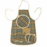 Bộ tạp dề 4 trong 1 ARONA- burberry