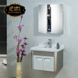 Bộ tủ Lavabo Inox +  tủ kiếng soi Eurolife CB-S04