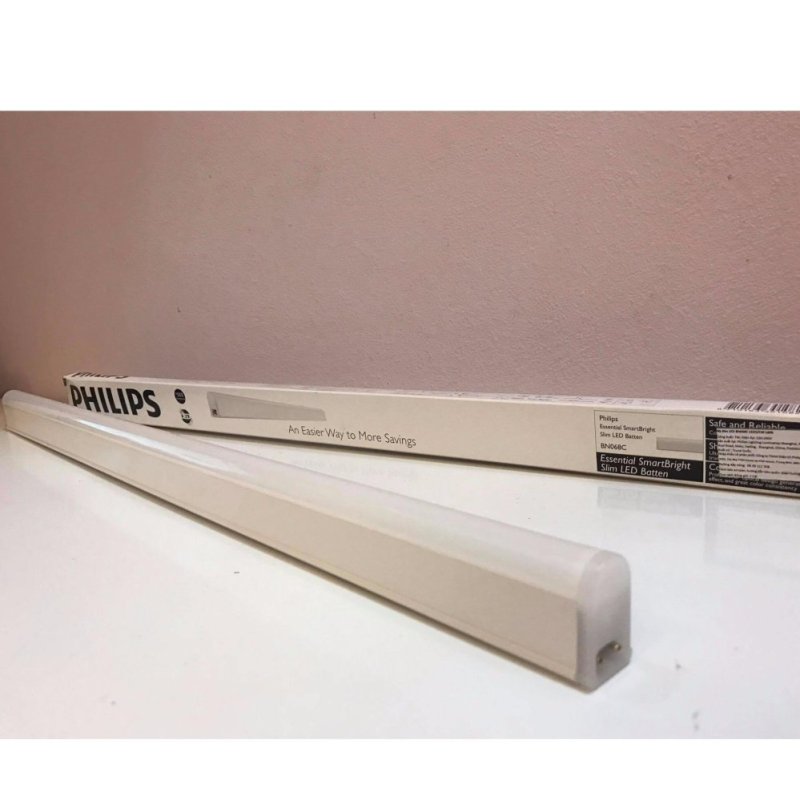 Bộ Tuýp Led Liền Máng Philips T5 BN068C Philips 7w 0,6 m (Trắng/Vàng)