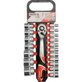 Bộ Tuýp Tay Vặn 1/2" 19 Chi Tiết Yato YATO - Ba Lan YT-38681