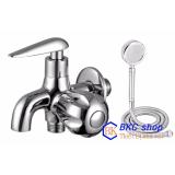 [HCM]Bộ vòi sen lạnh cao cấp CS11B-2 + Vòi tay sen dây sen ST16 Sanji (Bạc)