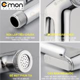 Bộ vòi xịt vệ sinh cao cấp C'MON VX-01 (Bạc)