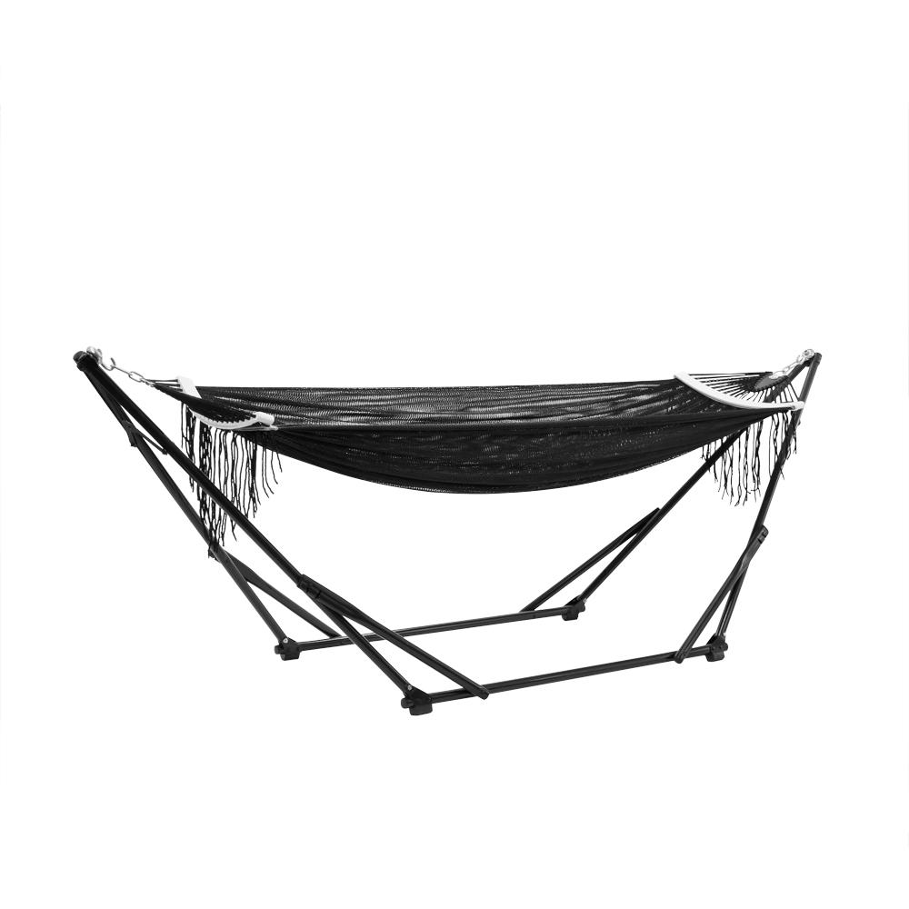 Sifflus Japan - Bộ Võng Xếp Cao Cấp Stylish Garden Ultra Hammock (Đen Bóng)