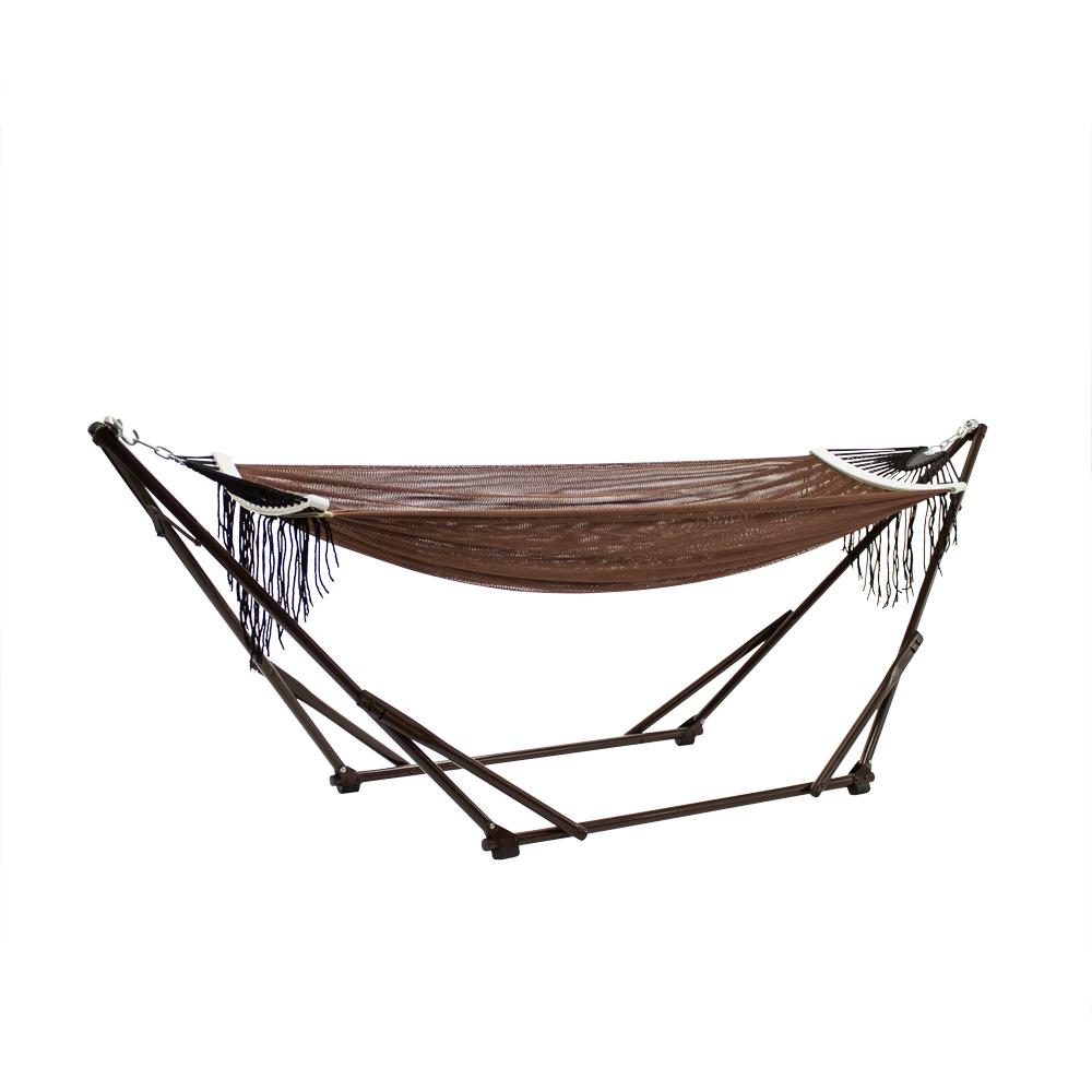 Sifflus Japan - Bộ Võng Xếp Cao Cấp Stylish Garden Ultra Hammock (Nâu)