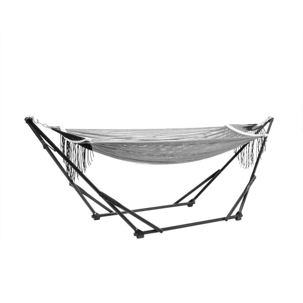 Sifflus Japan - Bộ Võng Xếp Cao Cấp Stylish Garden Ultra Hammock (Xám Ghi)