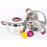 Bộ xửng hấp 2 tầng inox cao cấp bếp từ Happy Cook 32cm ST32-2