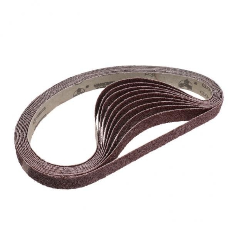 BolehDeals 10 Pack Aluminum Oxide Abrasive Belt Sanding Sharpening Sander Belt 36 Grit - intl