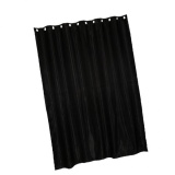 BolehDeals Cặp Satin Màn Che Cửa Sổ Mất Điện Màn Che Bóng Mát Drap Đen Grommet_L-quốc tế