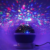 Bóng đèn LED máy chiếu bầu trời đêm đầy sao (Hồng)