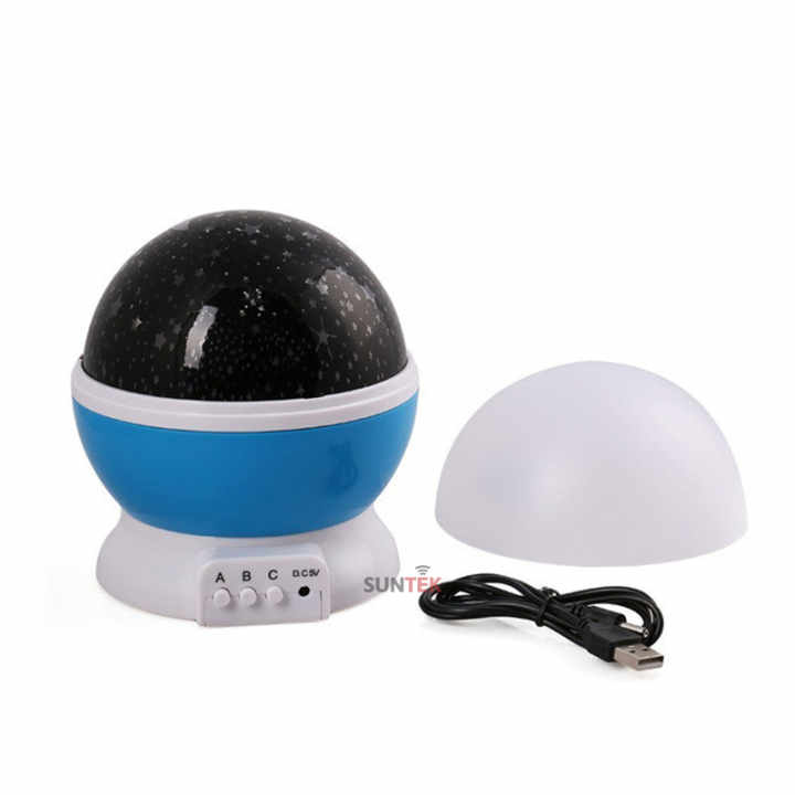 Bóng đèn LED máy chiếu bầu trời đêm đầy sao (Xanh)