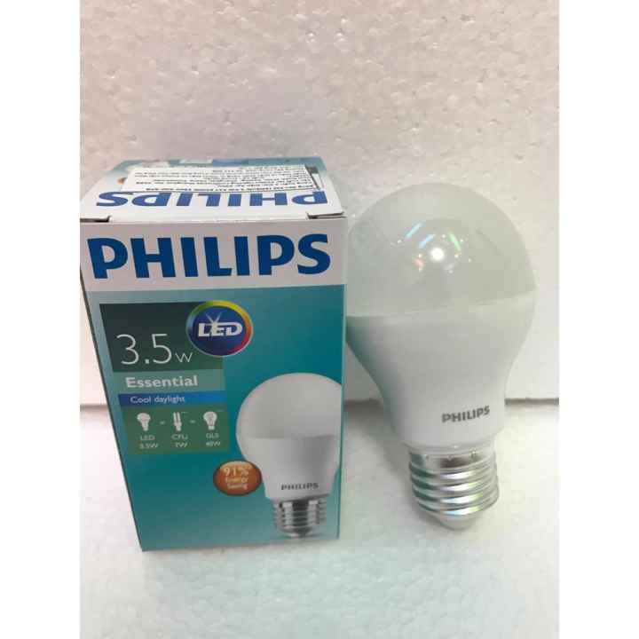 Bóng đèn Philips LED ESS LEDBulb 3,5W đuôi E27 230V P45 ánh sáng (Trắng)