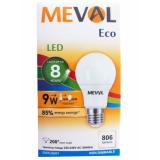 Bóng đèn tròn Eco Ledbulb Meval 9W 6500K E27 ( Nhập Singapore ) - Huy Tưởng