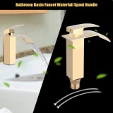 epayst Brass Modern Waterfall Spout Faucet Single Handle Kitchen Bathroom Basin Mixer Tap