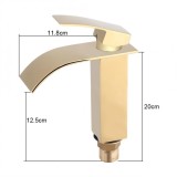 epayst Brass Modern Waterfall Spout Faucet Single Handle Kitchen Bathroom Basin Mixer Tap