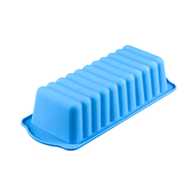 Bread Loaf Pans Silicone Rectangle Shape Baking Tools Chocolate Cake Mold Toast Mould Bread Baking Supplies,Blue - intl