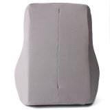 Breathable Back Support Cushion Pillow Memory Foam Lumbar Home Chair Car Seat Grey 4 Season Use NEW - intl