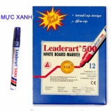 Bút viết dạ bảng (hộp 12 cây) Leaderart 500 Nhật Bản (Mực xanh)