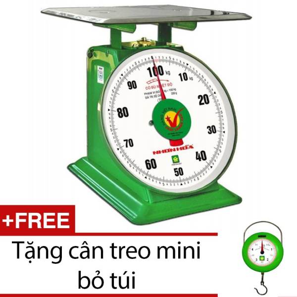 Cân Nhơn Hòa NHS-100 kg + Tặng cân treo mini bỏ túi