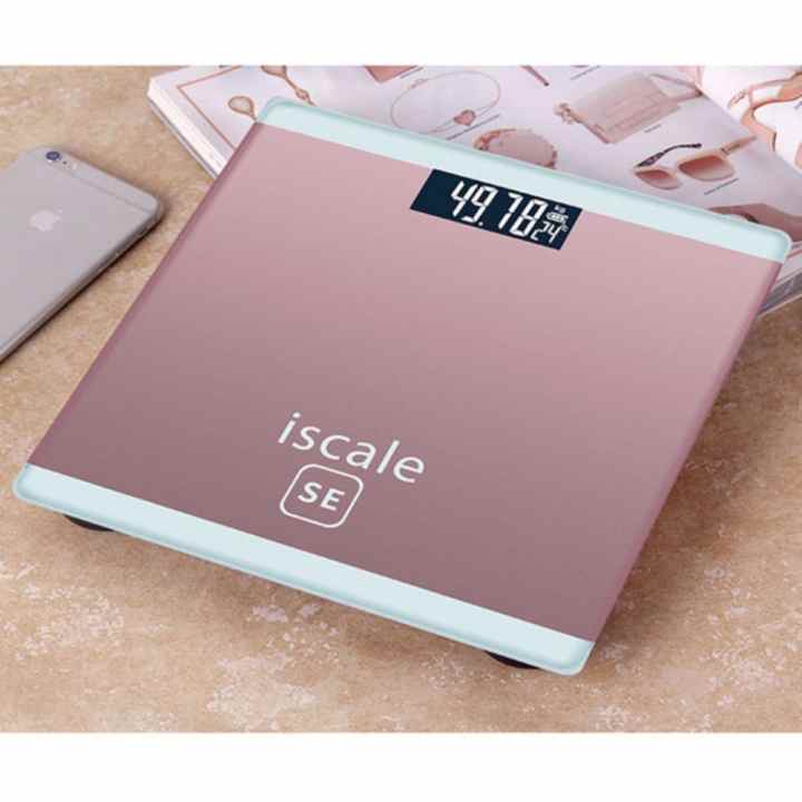 Cân sức khỏe điện tử mặt kính cường lực MJ-25 + Tặng đèn ngủ cảm ứng ánh sáng VegaVN