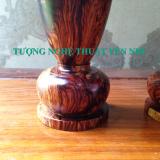 Cặp Lộc Bình gỗ Cẩm lai cao 30cm
