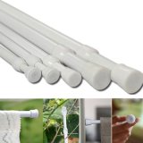 Carbon Steel Adjustable Rod Tension Bathroom Curtain Extensible Hanger 70-120cm - intl