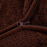 Chăn tích hợp túi ngủ lông cừu đa năng Kyoryo 100x206cm (Nâu Socola)