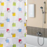 Channy New Colorful Flowers Waterproof Bathroom Bath Shower Curtain Polyester 67x70inch - intl