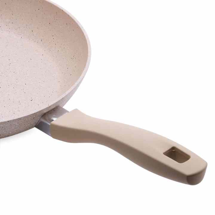 Chảo siêu bền vân đá bếp từ 24cm Charm Happy Cook CHP-24