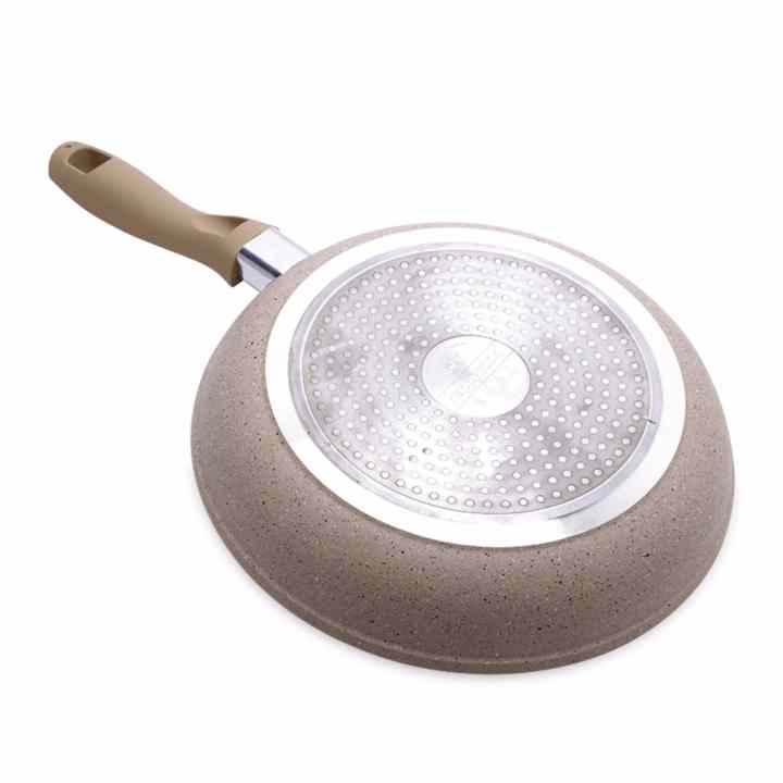 Chảo siêu bền vân đá bếp từ 24cm Charm Happy Cook CHP-24
